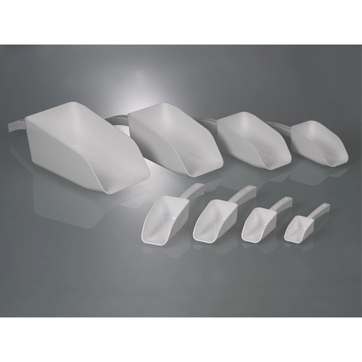 disposable scoop for powders, granulates