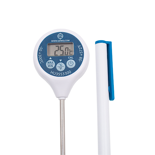 Calibratable Thermometer, waterproof with min / max