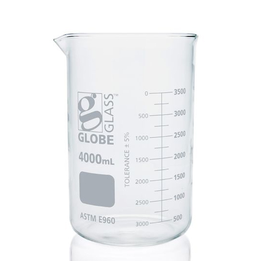 Globe Glass™ Griffin Style Beakers 4000ml