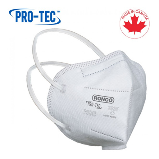 PRO-TEC Filtre à particules / Respirateur médical N95, plié verticalement, Respirateur médical, N95