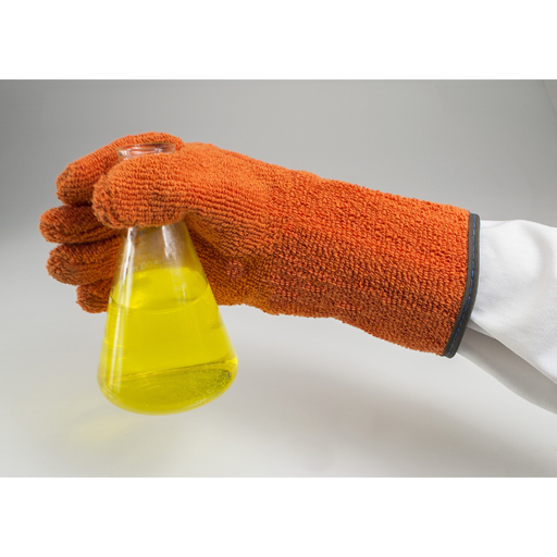 Biohazard gloves for handling hot objects