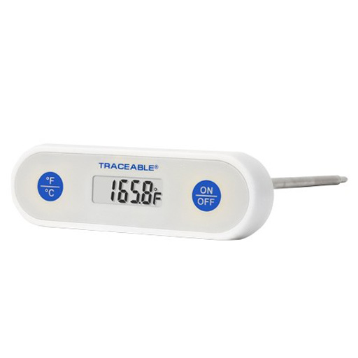 Thermometer for food processing, refrigeration, and pharmaceutical 