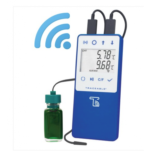 WIFI temperature recorder for vaccines with remote alarms