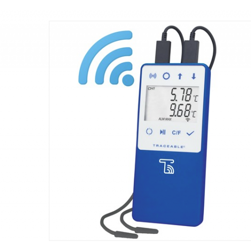 WIFI temperature recorder for vaccines with remote alarms