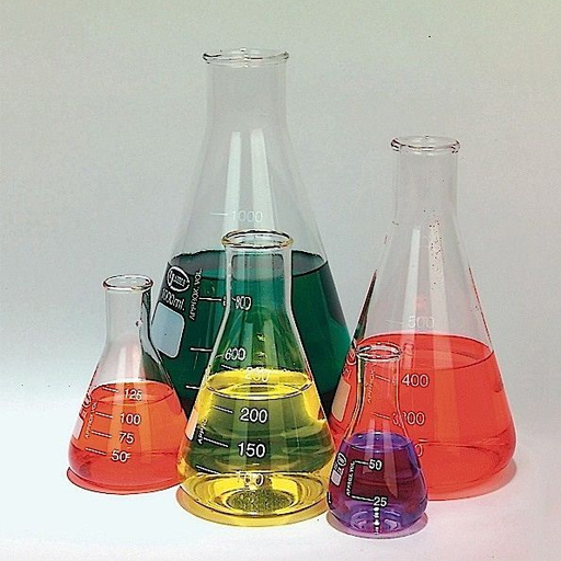 Erlenmeyer Flask Set of 5, Borosilicate Glass, Flask 