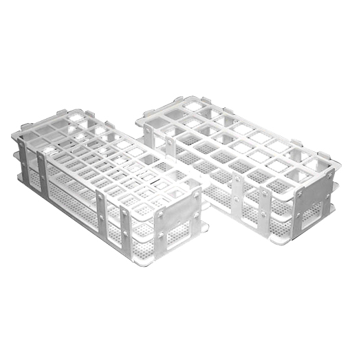 Laboratory Tube racks that are submersible and autoclavable