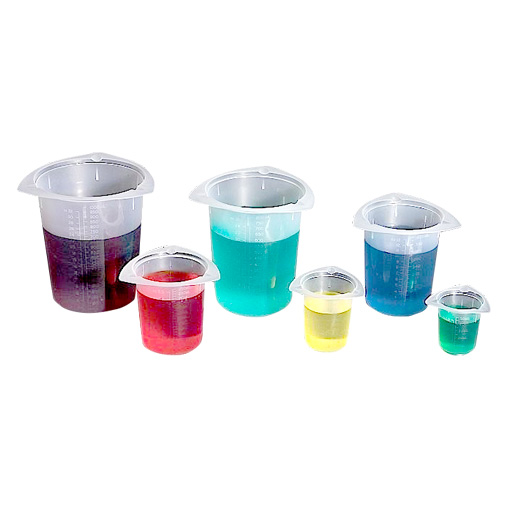 Tri-Corner Beakers with three pouring lips