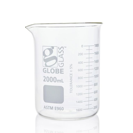 Globe Glass™ Griffin Style Beakers 2000ml