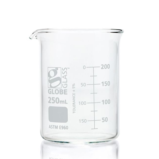 Globe Glass™ Griffin Style Beakers 250ml