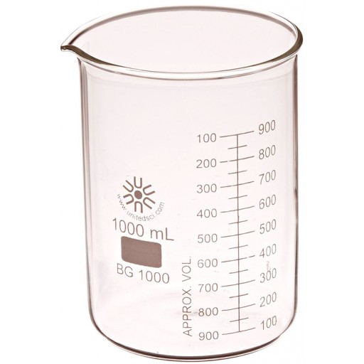 Glass beaker for general laboratory use