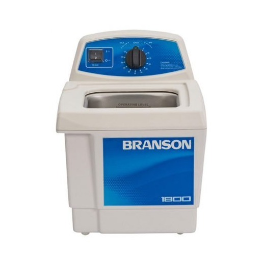 Branson M1800H Ultrasonic Bath with mechanical timer and heat, 0.5 gal