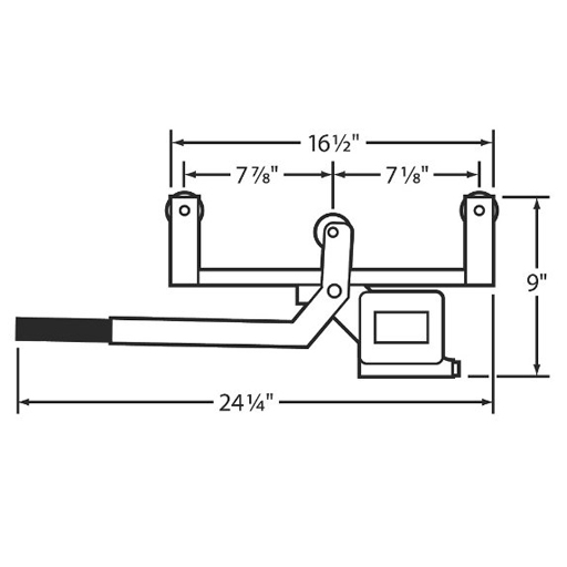 Cable Tension Meter, 2000lb/10 kN / 1000 kg Capacity, Digital Cable Tension Meter