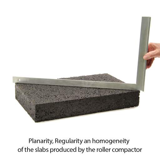 Rouleau compacteur de dalles d'asphalte standard