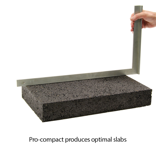 Rouleau compacteur de dalles d'asphalte standard