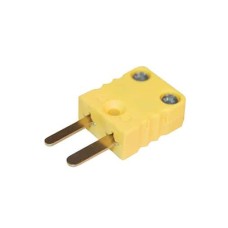 Connecteur mâle miniature pour thermocouple de type K, 2 broches