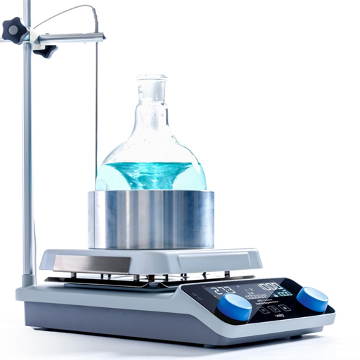 Agitateur magnétique avec plaque chauffante en céramique