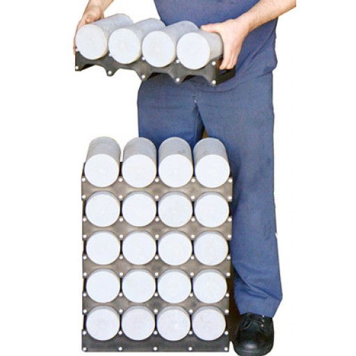 Support pour entreposer les cylindre de béton