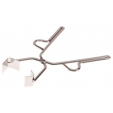 Flask Tongs with V-Jaws